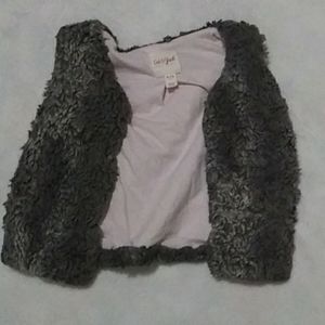 Cat and Jack Fluffy Gray Vest